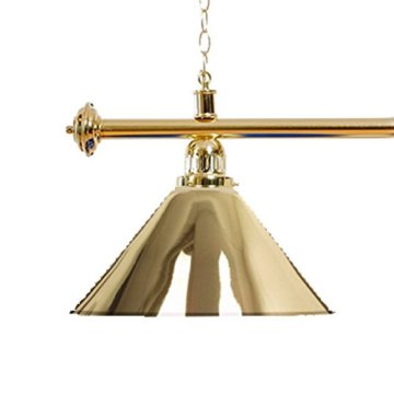 Billardlampe 4 Schirme gold / goldfarbene Halterung - 2