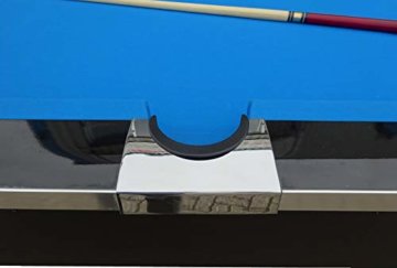 BuckShot Billardtisch 8ft Lemans 2 Leg (Blau/Schwarz) Pool mit Schieferplatte inklusive Zubehör - 7