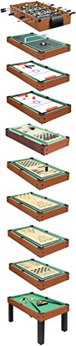 Carromco Multifunktionstischfussball Multigame Choice-XT 10-in-1 inklusive Billardkugeln, 2 Queues, 2 Kickerbälle, 06010 - 3