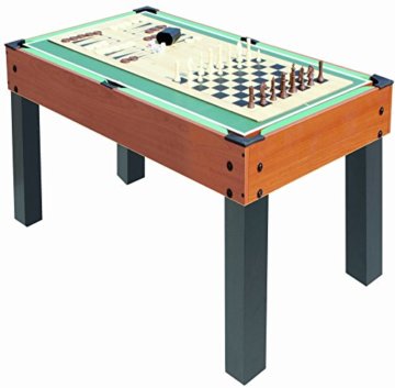 Carromco Multifunktionstischfussball Multigame Choice-XT 10-in-1 inklusive Billardkugeln, 2 Queues, 2 Kickerbälle, 06010 - 7