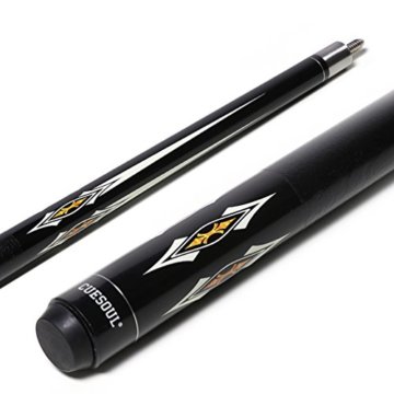 Cuesoul 2-Piece 58 Inch Pool Cue Billardqueues 19 oz Billiard cue with 13mm Cue Tips with Cleaning Towel & Joint Protector(C.QG.CSBK005) - 3