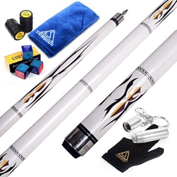 CUESOUL 58 "2 Piece Maple Billiard Queue 19 Unzen U101 - 1