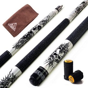 CUESOUL ROCKIN Series 57 "21 Unzen Maple-Pool Queue Set mit Gewindeschoner / Wellenschutz und Cue-Tuch (G407) - 1