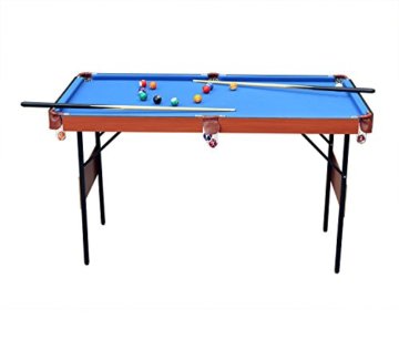 HLC Klappbar 140*74*80 CM Billiardtisch Pooltisch Snooker Tischspiel - 2