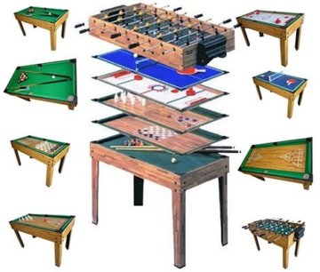 Mendler Tischfußball Billard Hockey 9in1 Multiplayer - 1