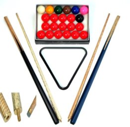 nanook Snooker Set Komplett, mit Zubehör: 2 Queues, Snookerkugeln und Dreieck - 1