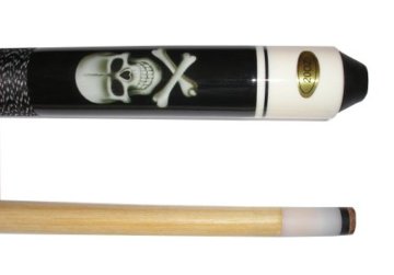 Partnerangebot: Billard-Queues Black Death und Tycoon TC-3 blau, 2-tlg. mit Köcher Laperti 2/2 PVC schwarz mit Zubehör + WINNERS Handpads + 2 Aufkleber 8-Ball GRATIS - 3