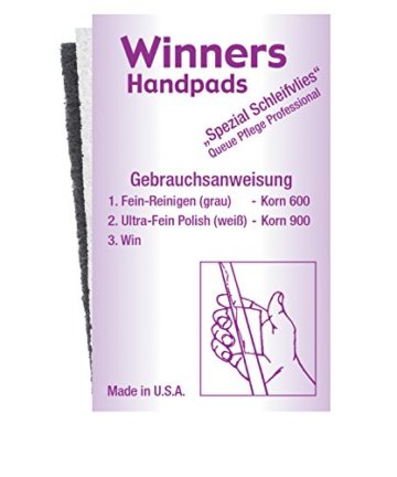 Partnerangebot: Billard-Queues Black Death und Tycoon TC-3 blau, 2-tlg. mit Köcher Laperti 2/2 PVC schwarz mit Zubehör + WINNERS Handpads + 2 Aufkleber 8-Ball GRATIS - 6