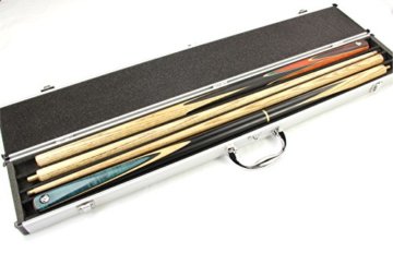 Queue-Koffer aus Aluminium für 2 Stück 1/2-geteilte Queues - 6