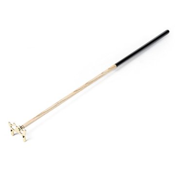 Sport-Thieme Billard Queue-Brücke | Flache Billardbrücke mit Stab | Mit Führungsvertiefungen und Füßen | Länge: 145 cm | Massiv-Messing u. Holz, 1-teilig, 145 cm - 2