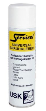 Sprühkleber universal Kontaktkleber Montagekleber Servisol USK 500ml - 1