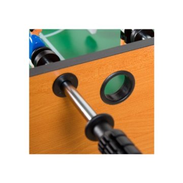 Tischfussball „Manchester“ Buche inkl. Zubehör Set, höhenverstellbare Füße, nahtlos hochgezogene Spielfeldecken, Tischkicker, Kicker, Kickertisch - 4